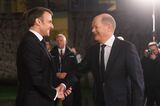 German Chancellor Olaf Scholz Hosts French President Emmanuel Macron
