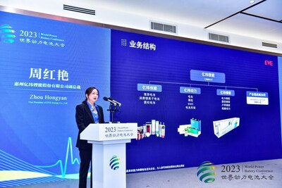 Mrs. Zhou Hongyan,VP of EVE Energy CO., Ltd.